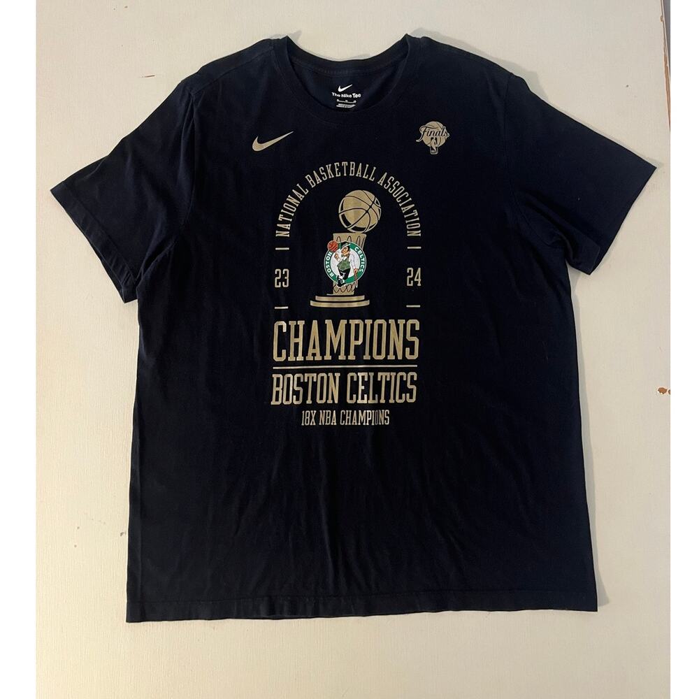 Boston Celtics 2024 NBA Champions Nike Official T-Shirt Mens XL